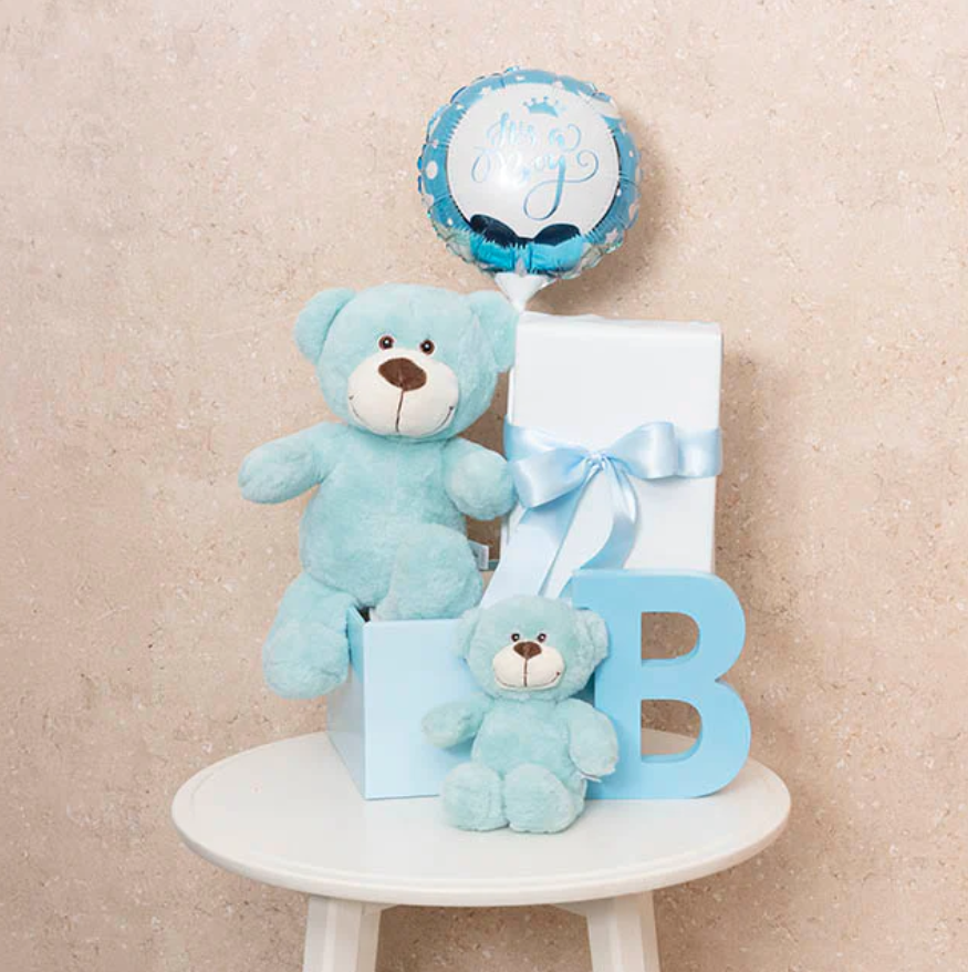 Mr Snuggles Plush Teddy Bear Aqua Teal (15cmST)