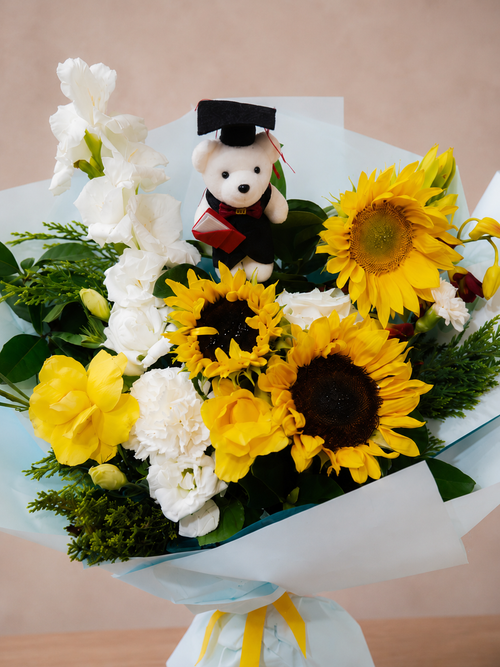 Blue Skies Ahead Graduation Bouquet