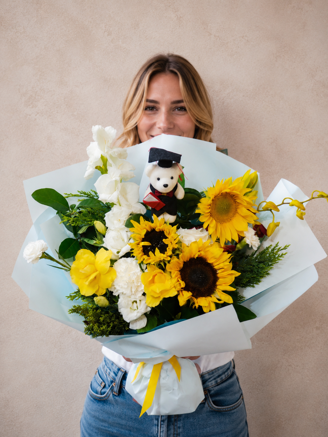 Blue Skies Ahead Graduation Bouquet