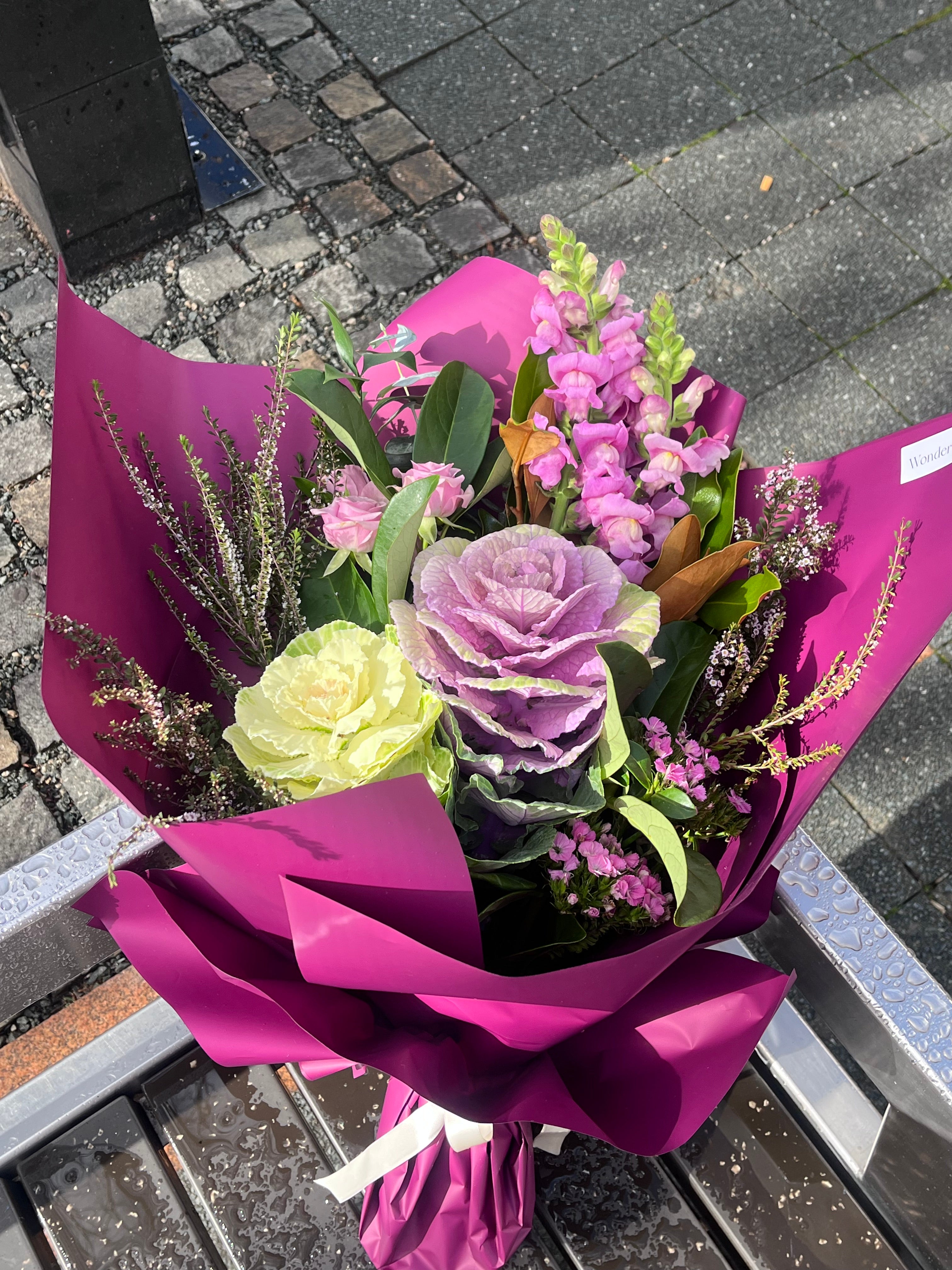 Winter Ruffle — Flowering Kale Bouquet