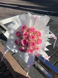 En Pointe — Pink Ecuadorian Rose Bouquet